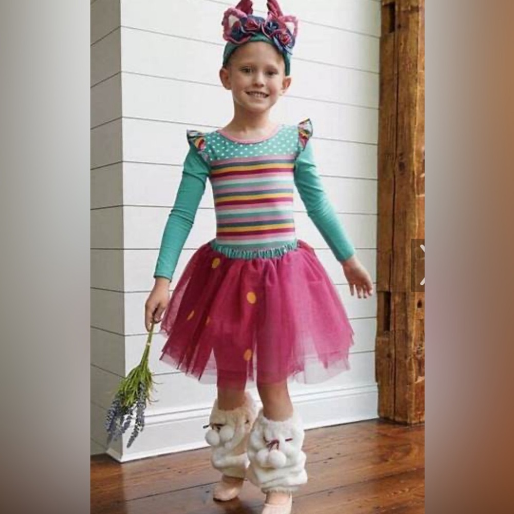 Matilda Jane Teal, Pink & Yellow Tulle Stripe Kids Costume